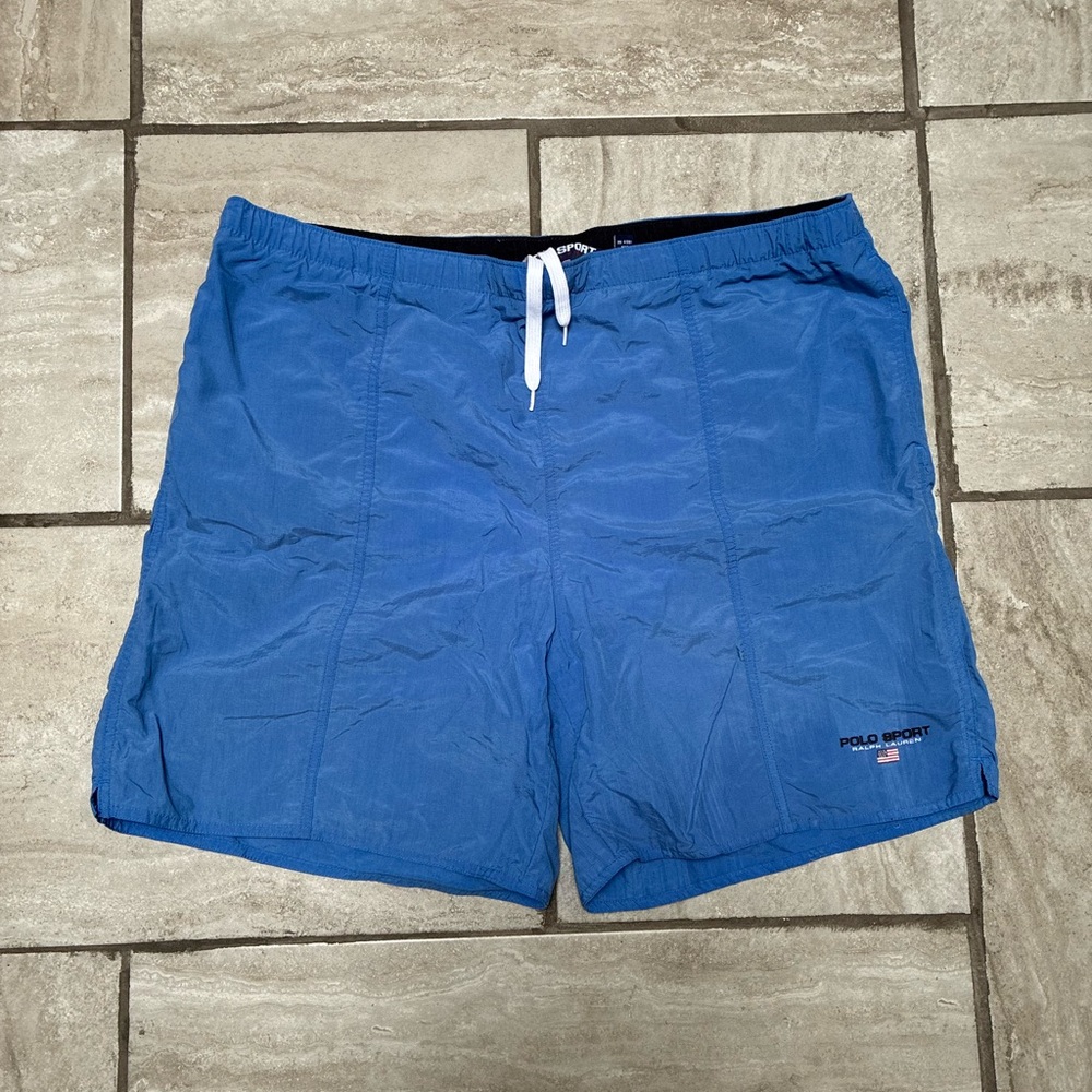 Polo by Ralph Lauren Blue Men’s Swim Trunks with Drawstring Size XL